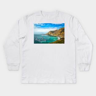 Pacific Coast Highway at Big Creek Bridge Kids Long Sleeve T-Shirt